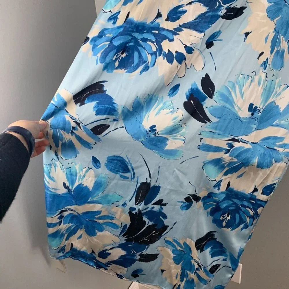 Abercrombie & Fitch Blue Floral Midi Dress - Picture 2 of 14